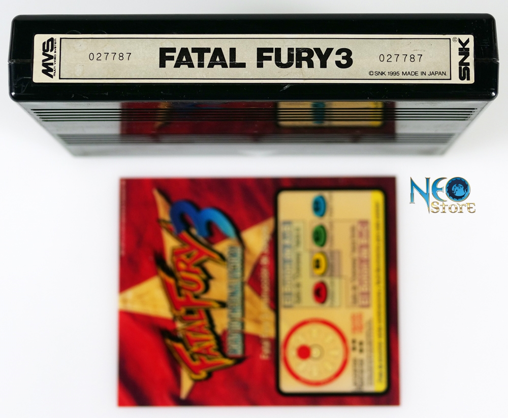 Fatal Fury 3 English MVS cartridge + mini marquee