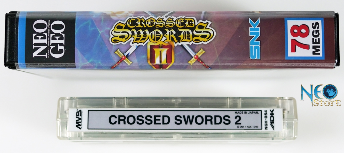 CROSSED SWORDS 2 ONLY CART NEO GEO AES, Mvs, Snk,Snes,Megadrive,Ng