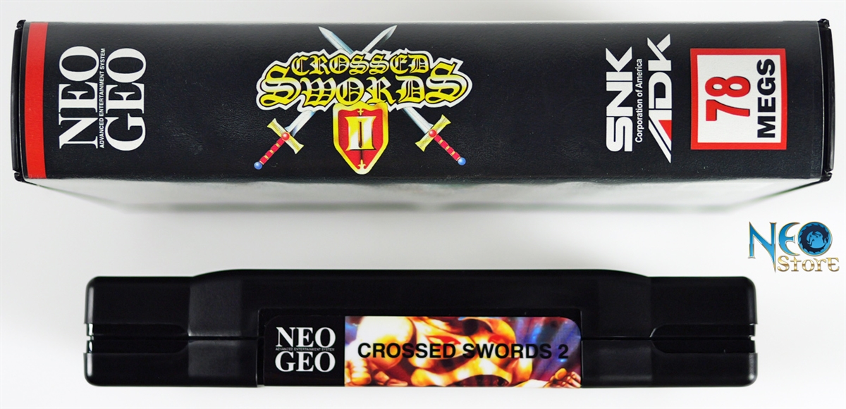 Good】NEO GEO AES ROM CROSS SWORDS 2 II MVS Convert Excellent w/Case Paper