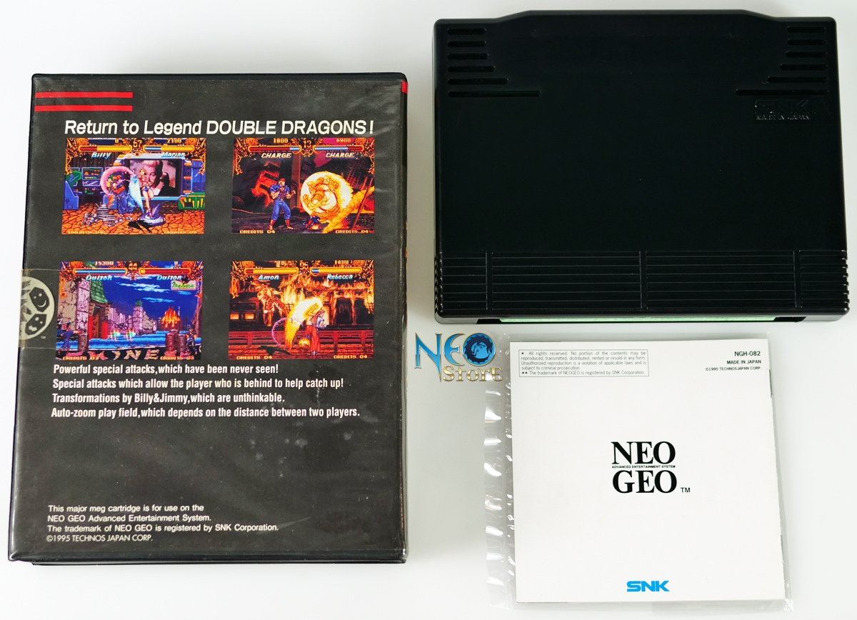 DOUBLE DRAGON NEO GEO AES FREE SHIPPING SNK Ref 0201