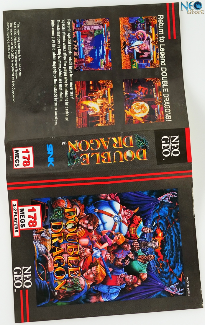 Double Dragon Technos Japan Neo Geo Game Soundtrack Neogeo OST 1995 Japan